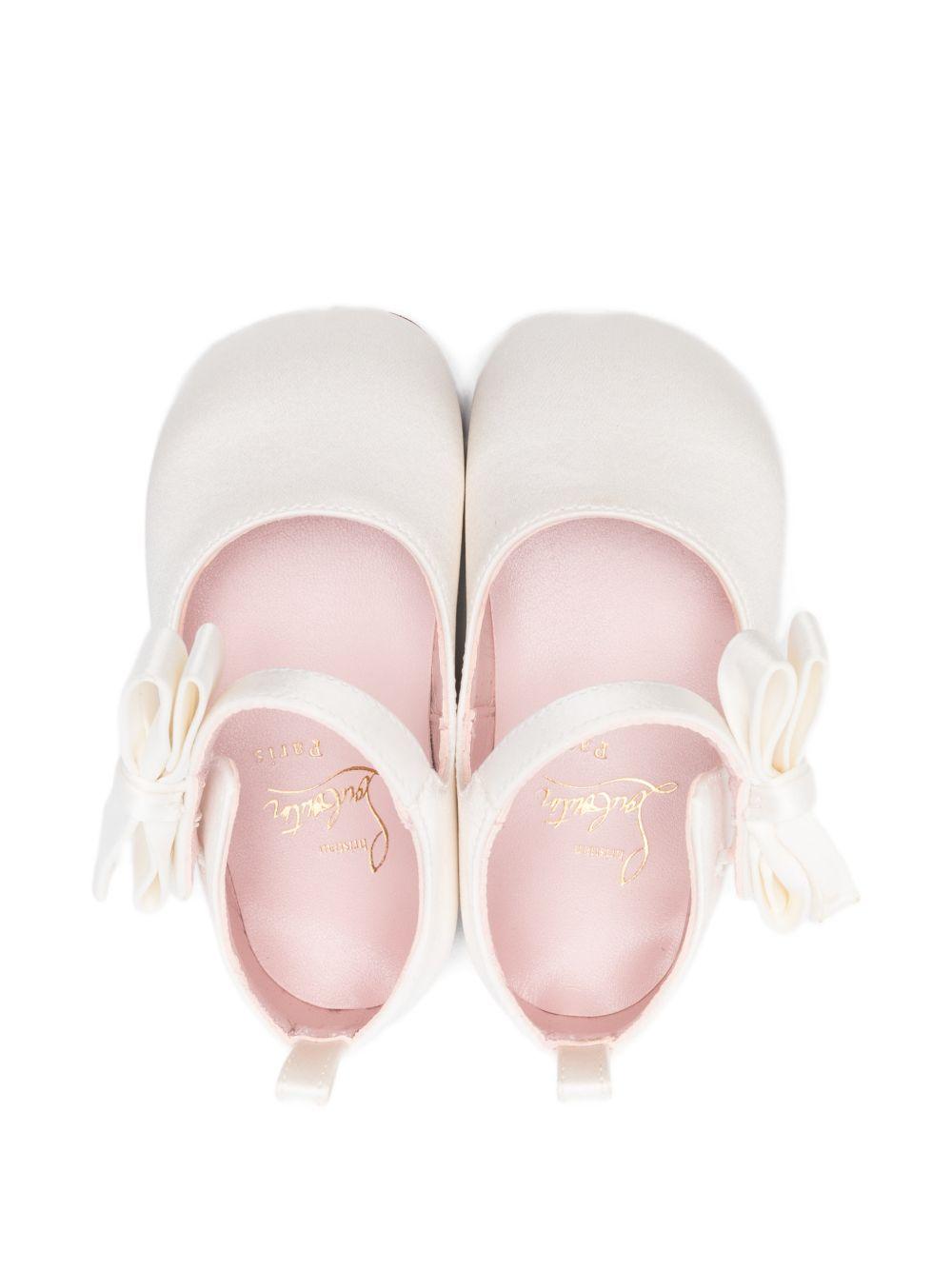 Ballerine per neonata Christian Louboutin Kids bianche con dettaglio fiocco 3220544 T516 CHRISTIAN LOUBOUTIN KIDS 