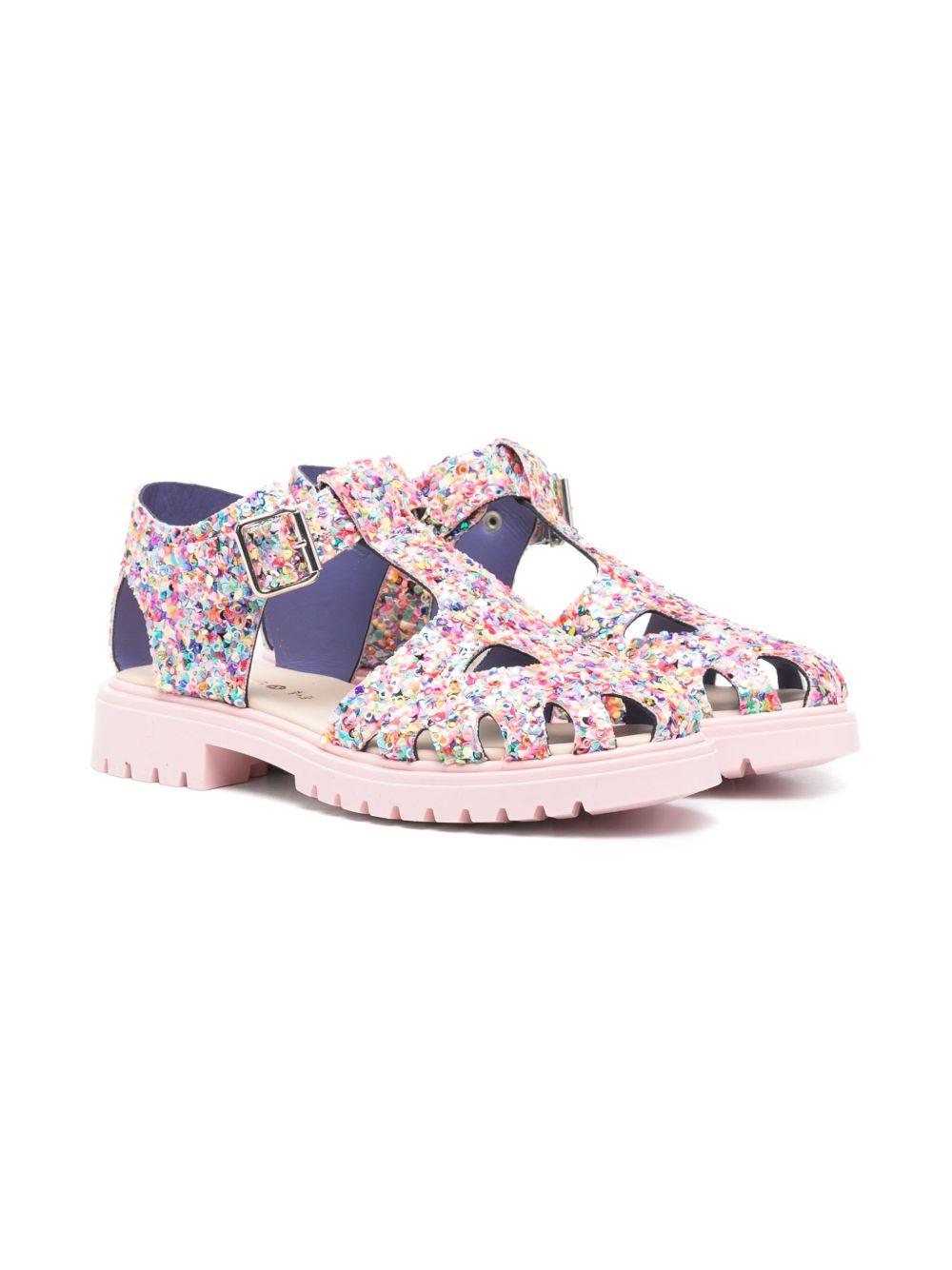 Sandali per bambina Florens rosa con glitter F9310 13Z FLORENS 