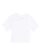 T-shirt per neonato Burberry Kids biaca con stampa grafica 8112573 A1464 BURBERRY KIDS 