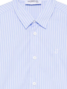 Camicia per bambino Dondup Kids azzurra con motivo a righe DMCA0480CR015 D128 DONDUP KIDS 