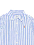 Camicia per neonato Polo Ralph Lauren Kids azzurro con motivo a righe 320B23252 001 Ralph Lauren kids 
