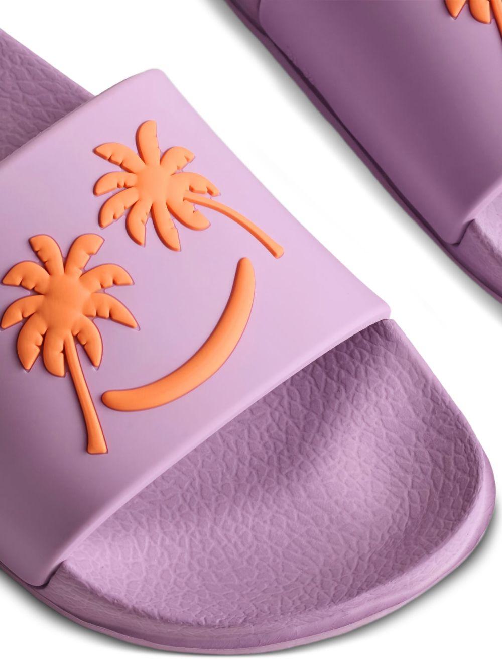 Sandali Zhappy per bambina Molo lilla con motivo Palm Tree 7S26U201 5640 MOLO KIDS 