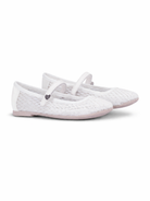 Ballerine per bambina Monnalisa bianche con chiusura a strappo 87G002 7704 0099 MONNALISA 