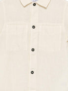 Camicia per bambino Stone Island Junior beige a maniche corte L1S161100001S0145 V0097 STONE ISLAND KIDS 