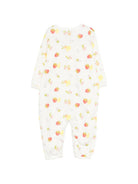 Tutina per neonata Petit Bateau bianca con stampa di frutta all-over A0FRE 01 PETIT BATEAU KIDS 