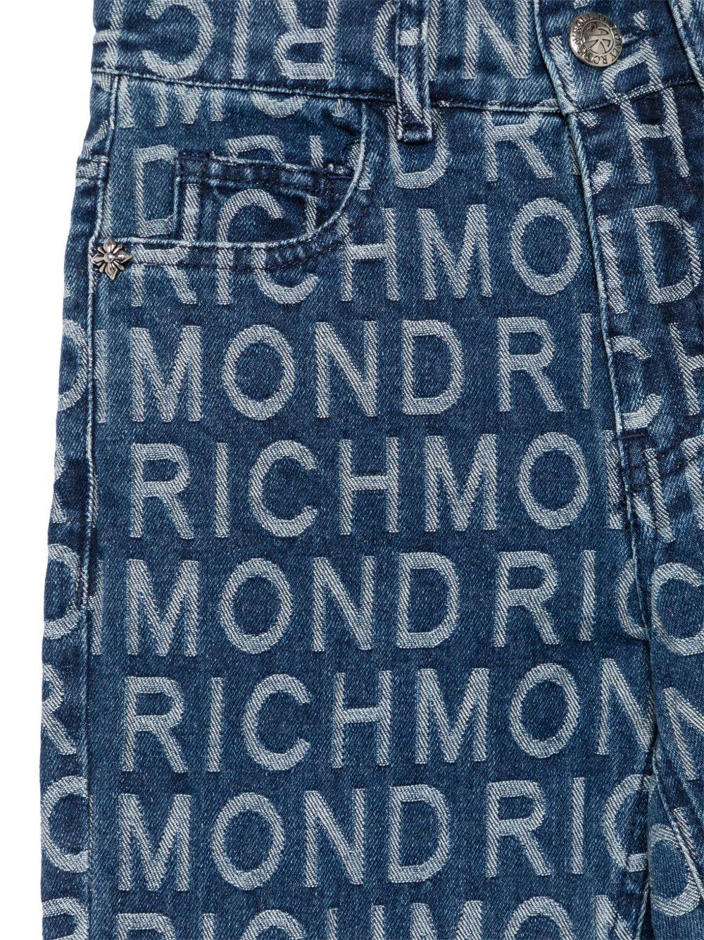 Jeans per bambina John Richmond Junior in denim con effetto jacquard RGP25120JE DENIM JOHN RICHMOND KIDS 