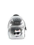 Zaino per bambini Karl Lagerfeld Kids argento con stampa Z31215 016 KARL LAGERFELD KIDS 