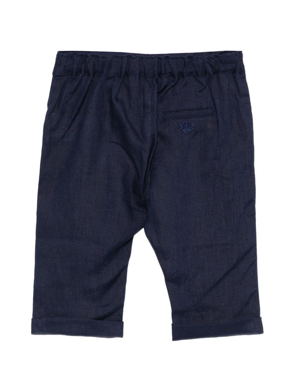 Pantaloni per neonato Tartine Et Chocolat blu con vita elasticizzata CC22001 04 TArtine & Chocolat KIDS 