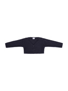 Maglione per neonata Baroni blu con scollo a V 11496 BLU BARONI 