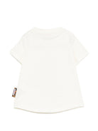 T-shirt per neonato Just Cavalli Kids bianca con stampa grafica JIP26107TS PRISTINE ROBERTO CAVALLI KIDS 