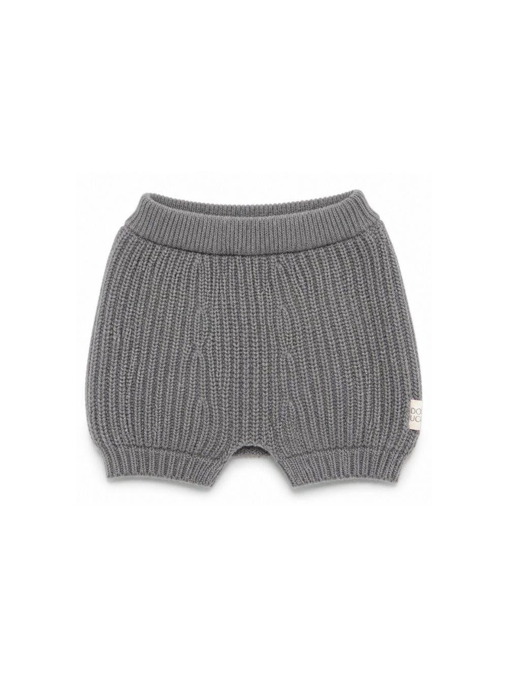 Shorts per neonato Douud Kids grigi lavorati a maglia DZ6520 Z3404 917 DOUUOD KIDS 