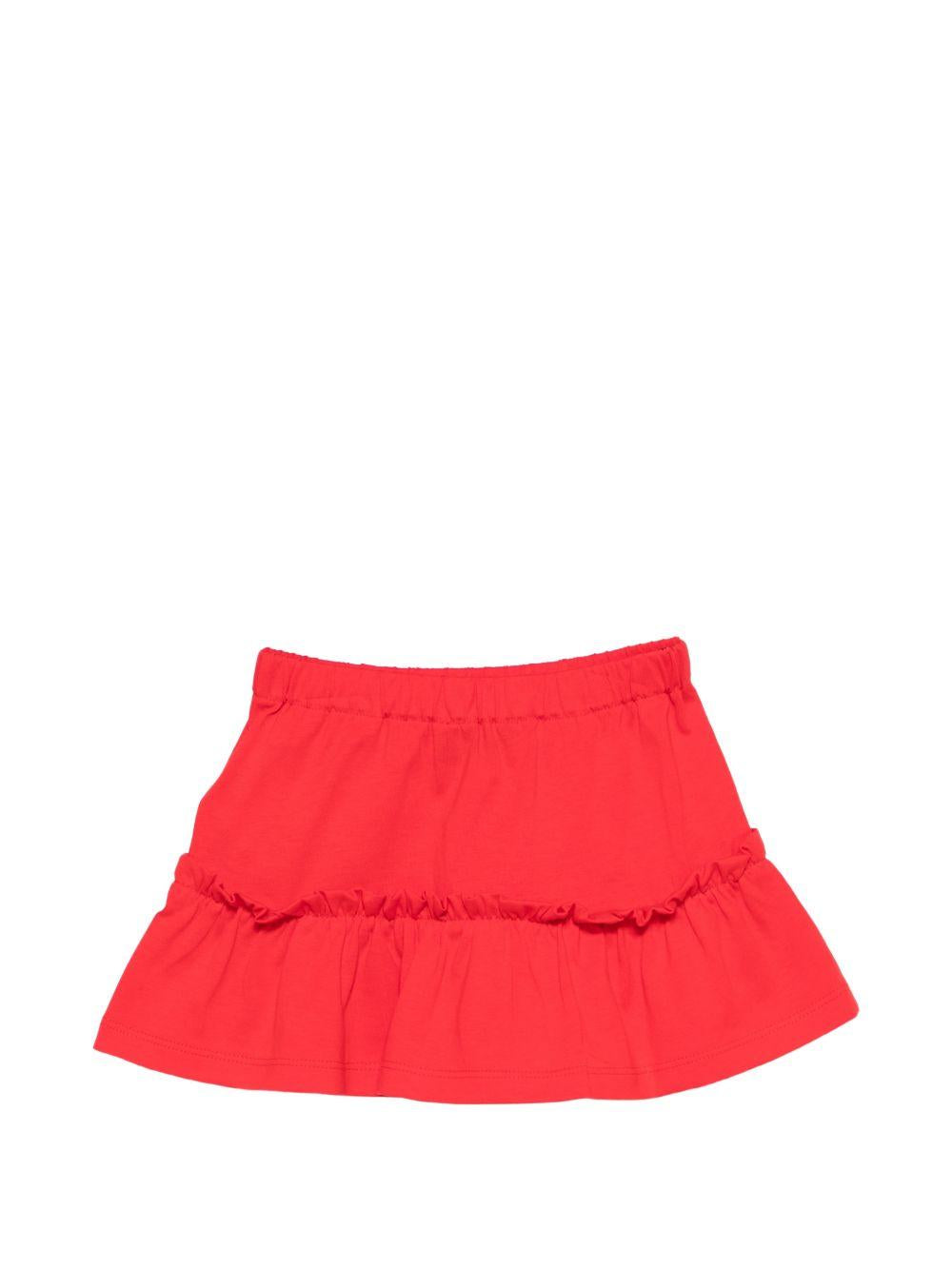 Gonna per neonata Moschino Kids rosso con stampa orsetto MDJ01OLAA02 50109 MOSCHINO KIDS 