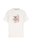 T-shirt per bambina Burberry Kids bianca con stampa orsetta 8117541 A2014 BURBERRY KIDS 
