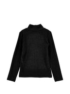 Maglione per bambina Monnalisa Kids nero con motivo a coste 17HLUC 8212 0050 MONNALISA KIDS 