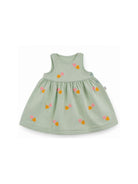 Abito per neonata Stella McCartney Kids verde con motivo a cuori TY1032 Z3454 754EM STELLA McCARTNEY KIDS 