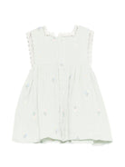 Abito per neonata Louise Misha verde con bordo in pizzo FRI-S26-S0260 ALMOND LOUISE MISHA KIDS 