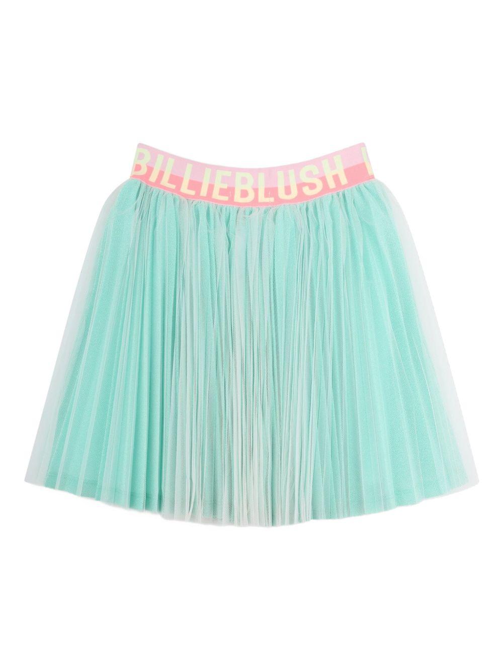 Gonna per bambina Billieblush azzurra con design plissettato U21868 68M BILLIEBLUSH KIDS 