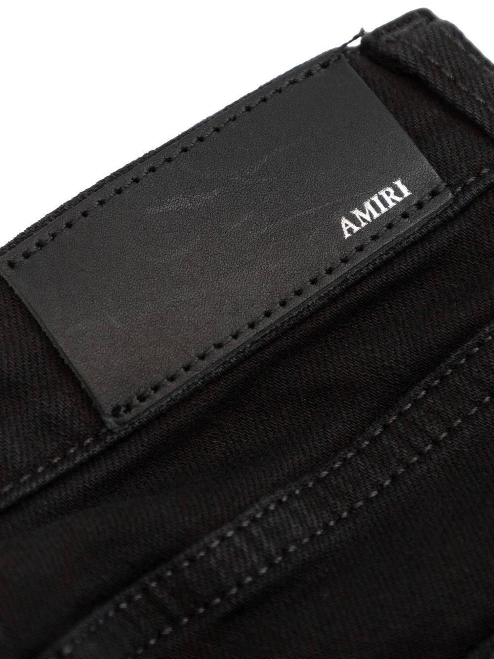 Jeans per bambino Amiri Kids nero con toppa con logo ACBMPA1004 034 AMIRI KIDS 
