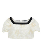T-shirt per bambina Philosophy di Lorenzo Serafini Kids bianca con scollo quadrato I1G309 7947 0102 PHILOSOPHY KIDS 