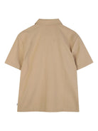 Camicia per bambino Boss Kids beige a maniche corte con zip J52946 249 BOSS KIDS 