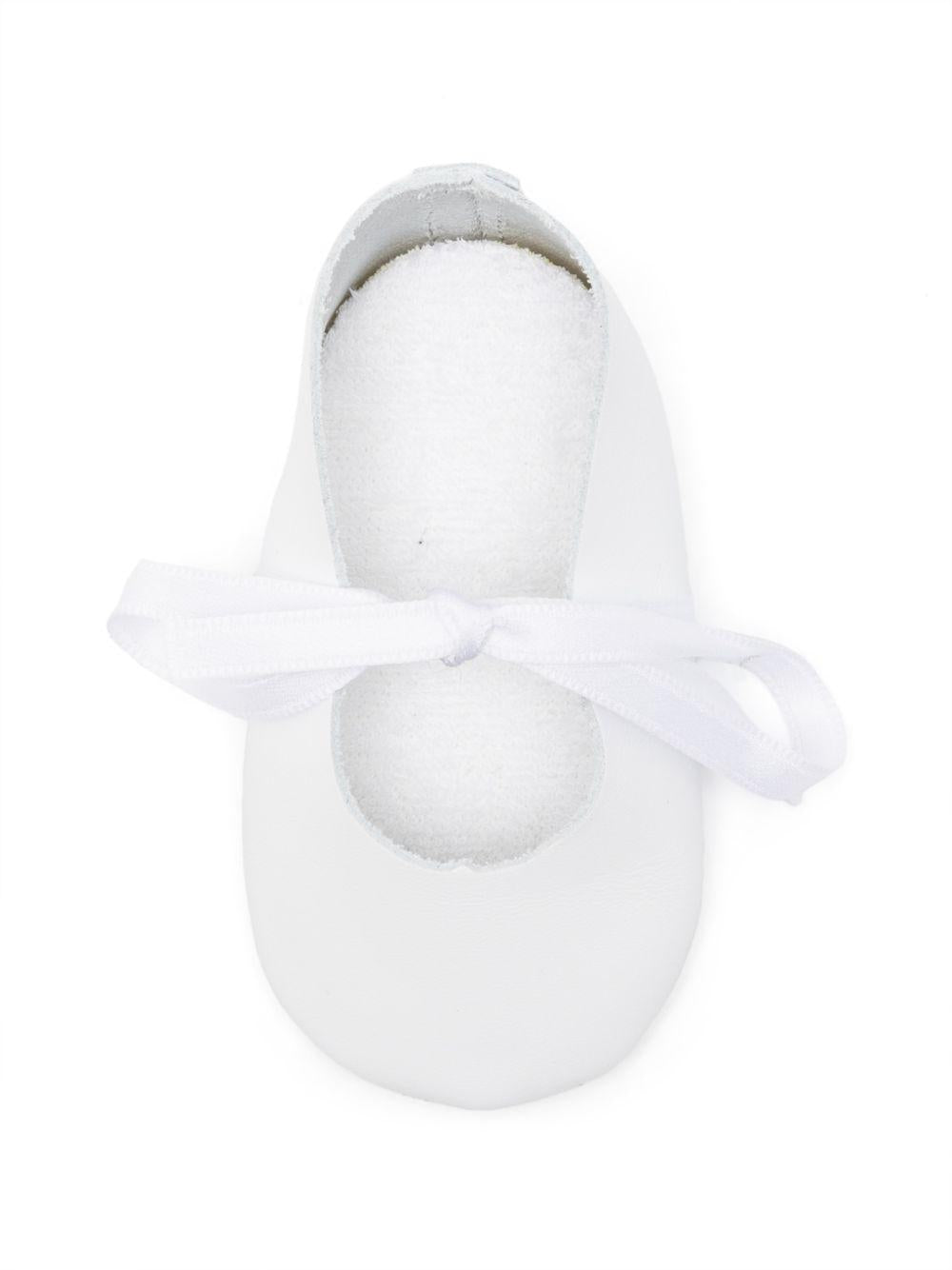 Ballerine per neonata Tartine & Chocolat bianche con nastro CC80021 01 TArtine & Chocolat KIDS 