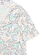 Camicia per bambino MSGM Kids bianca con stampa logo all-over S6MSJBSI236 001 MSGM KIDS 