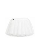 Gonna per neonata Elisabetta Franchi La Mia Bambina bianca in tulle EGGO0570TU005 0004 ElISABETTA FRANCHI KIDS 