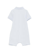 Tutina per neonato Boss Kids azzurra con dettaglio applicato J53033 771 BOSS KIDS 