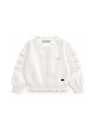 Cardigan per neonata Monnalisa Kids bianco con dettaglio fiocco 37H800 8060 0001 MONNALISA KIDS 