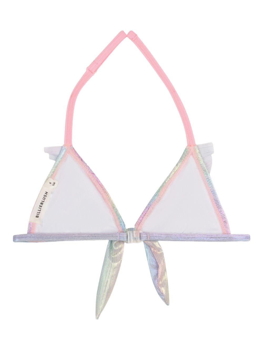 Bikini per bambina Billieblush multicolore con dettaglio ruches U21974 Z41 BILLIEBLUSH KIDS 
