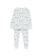 Pigiama per bambino Petit Bateau azzurro a maniche lunghe con fantasia A0F95 01 PETIT BATEAU KIDS 