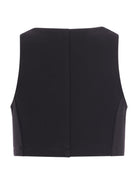 Panciotto per bambina Balmain Kids nero con bottoni dorati sul davanti BY5A02 J0371 930 BALMAIN KIDS 