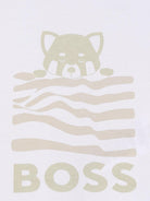 Set t-shirt con shorts per neonato Boss Kids bianco con logo J53050 21K BOSS KIDS 