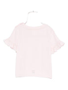 T-shirt per neonata Givenchy Kids rosa con maniche arricciate H30903 44Z GIVENCHY KIDS 