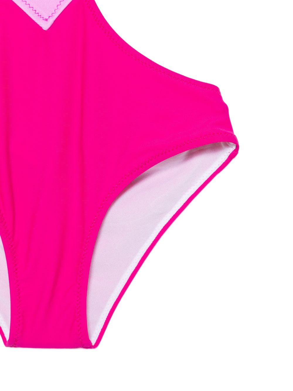 Costume intero per bambina Emilio Pucci Junior rosa con dettaglio cut-out PYCA89 Z3747 570BC EMILIO PUCCI KIDS 