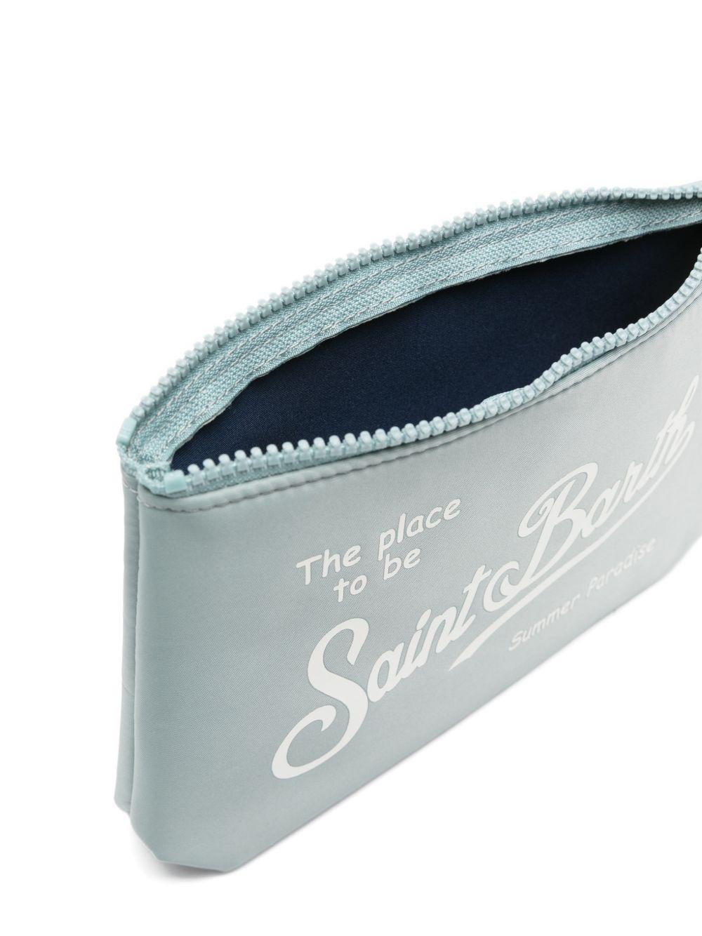 Pochette Aline MC2 Saint Barth azzurra con logo stampato sul davanti ALI0053 00160L MC2 ST. BARTH KIDS 