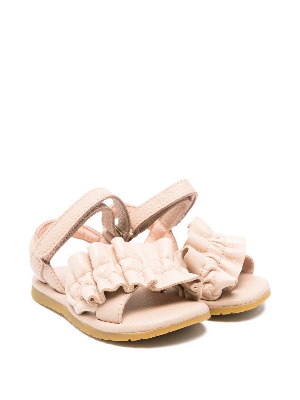 Sandali per neonata Donsje rosa con dettagli ruches 1503400 CL006 DONSJE KIDS 