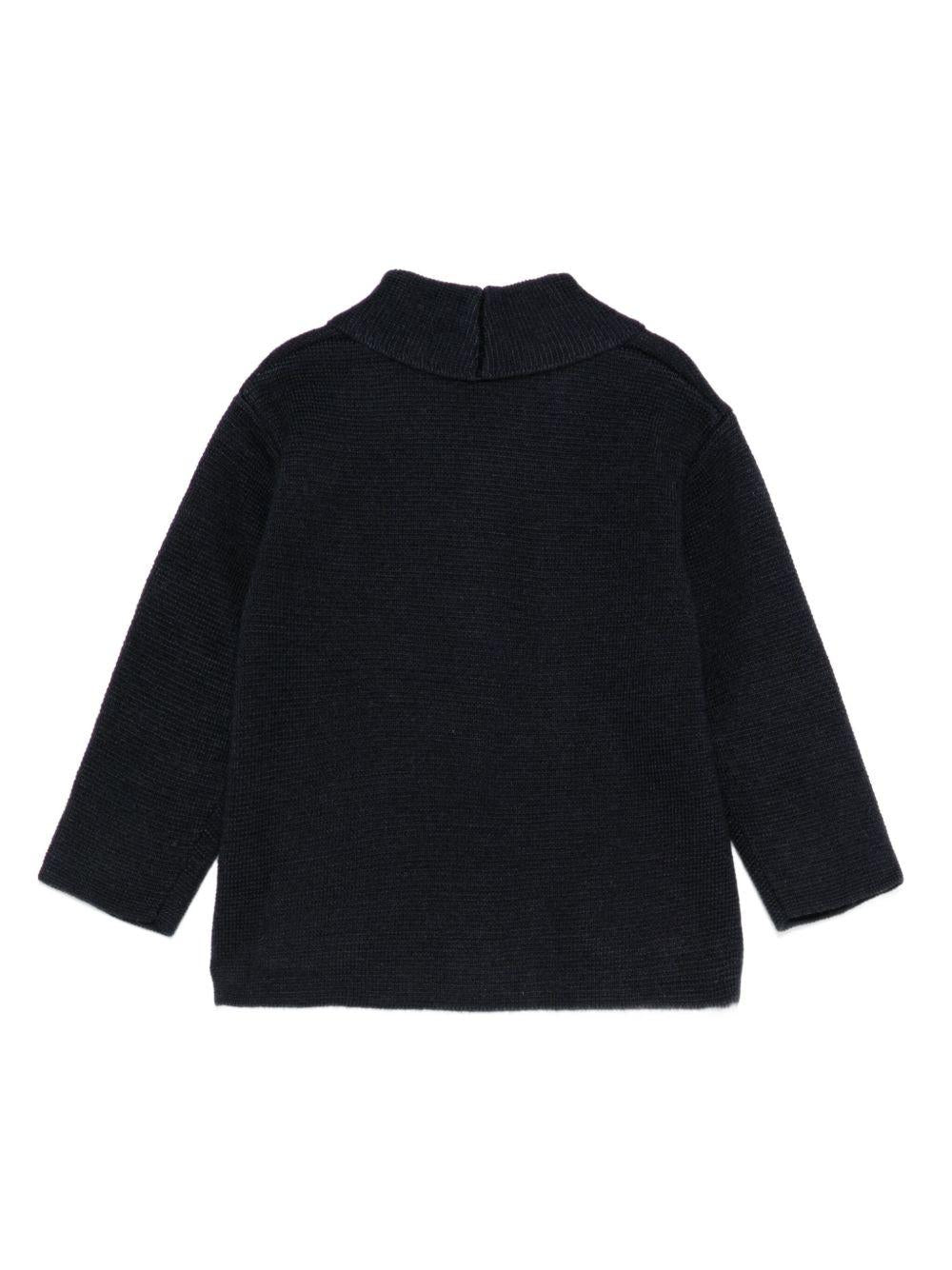 Cardigan per neonato Tartine Et Chocolate blu con tasche laterali applicate CB18021 04 TArtine & Chocolat 
