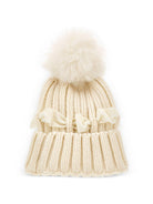 Cappello per bambina Monnalisa Kids beige con dettaglio fiocco 17H005 8064 029F MONNALISA KIDS 