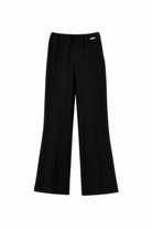 Pantaloni per bambina Monnalisa nero con dettaglio con cuciture 41G401 7231 0050 MONNALISA KIDS 