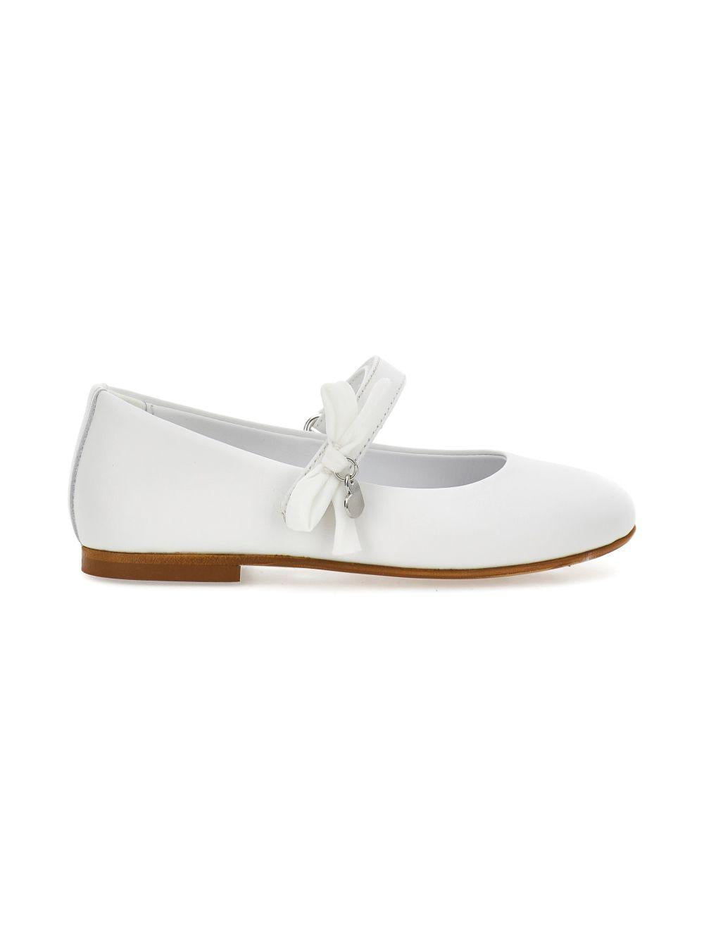 Ballerine per bambina Monnalisa bianche con cinturino 8CG002 7707 0001 MONNALISA KIDS 