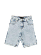 Shorts per bambino Molo azzurro con passanti per cintura 6S26H104 5457 MOLO KIDS 