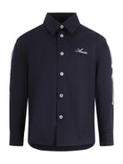 Camicia per bambino Amiri Kids nera con applicazione ossa ACTOSH1002 950 AMIRI KIDS 