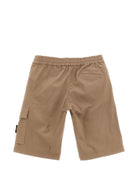 Cargo per bambino Stone Island Junior marrone con logo applicato sul davanti L1S16L100003S0001 V0092 STONE ISLAND KIDS 