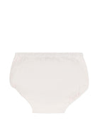 Set abito, coulotte e capellino per neonata Chloé Kids bianco con finiture in pizzo C20935 117 CHLOE' KIDS 