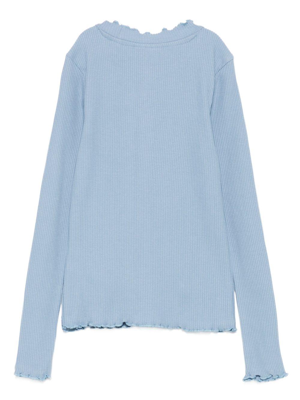 T-shirt per bambina Scotch & Soda Kids azzurra con ruches 180786 410 SCOTCH&SODA 