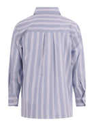 Camicia per bambino Balmain Kids azzurra con motivo a righe BY5P30 P0592 685BC BALMAIN KIDS 