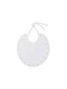 Bavaglino per neonata La Stupenderia bianco con bordo smerlato 2TBBV50 P01PIN LA STUPENDERIA KIDS 