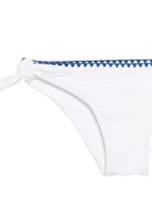 Set bikini per bambina Ermanno Scervino Junior bianco con ricamo Z9G009 7755 9956 ERMANNO SCERVINO JUNIOR 