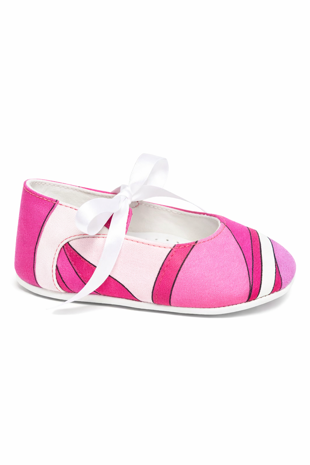 Scarpe per neonata Emilio Pucci Junior rosa con nastro PY0066 K0284 570BC EMILIO PUCCI KIDS 
